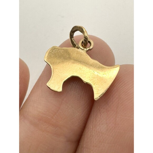 18k Yellow Gold Nefertiti Queen Charm - Picture 3 of 5